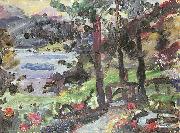 Lovis Corinth Garten am Walchensee oil on canvas